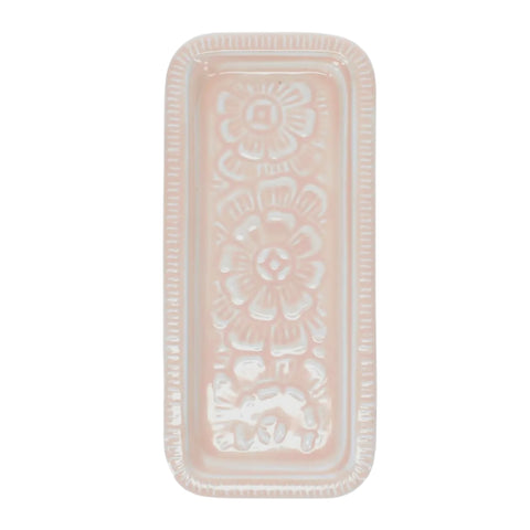 Blush Enamel Metal Tray