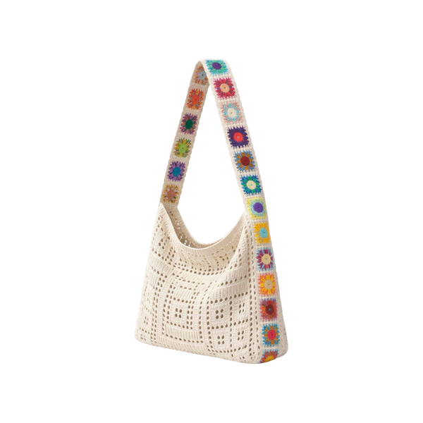 Colourful Crochet Strap Bag