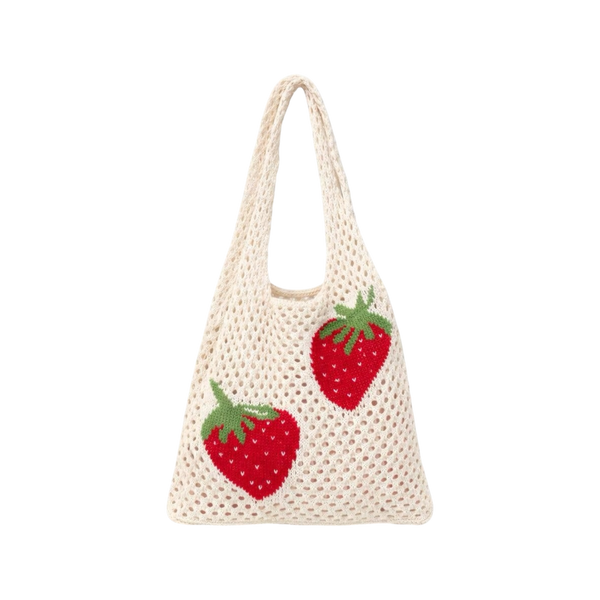 Strawberry Crochet Tote