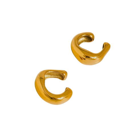 18k Gold Plated Oraganic Ear Cuff