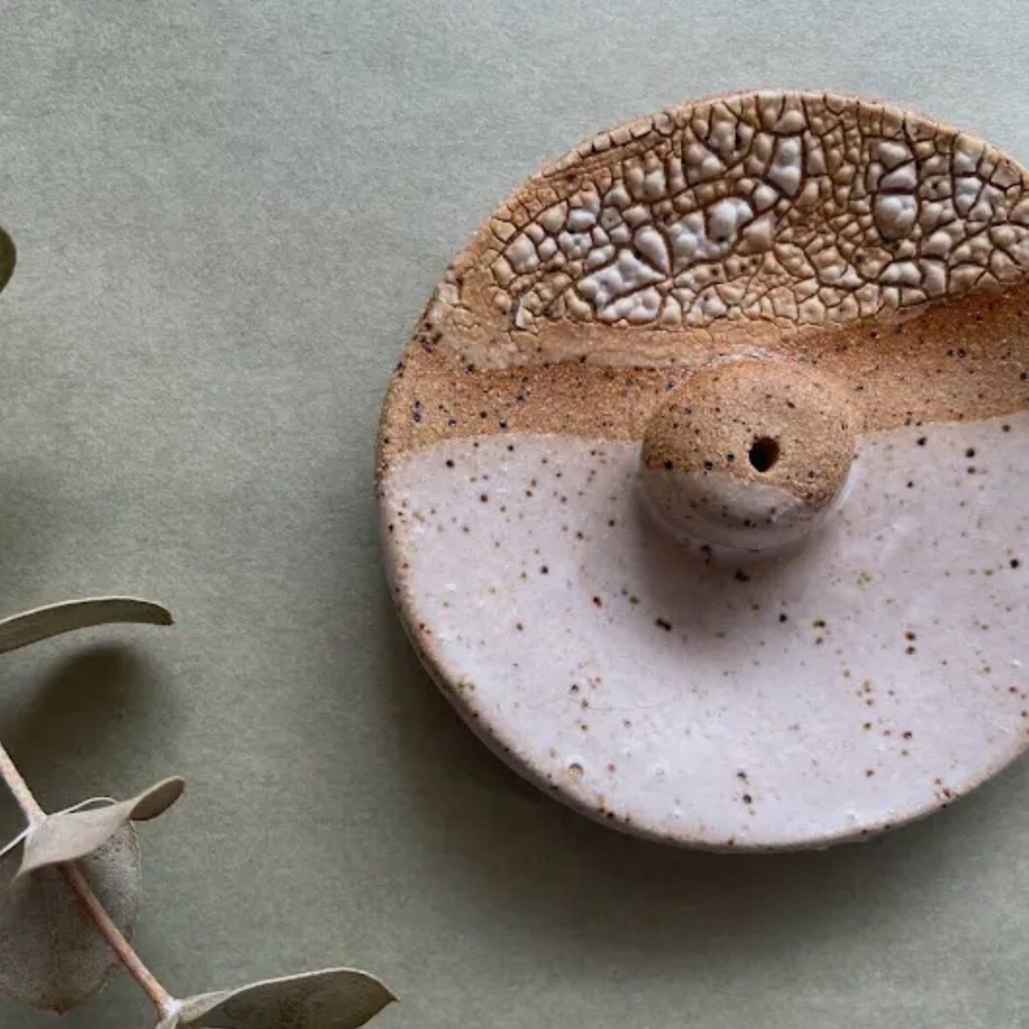 Crackle Incense Holder