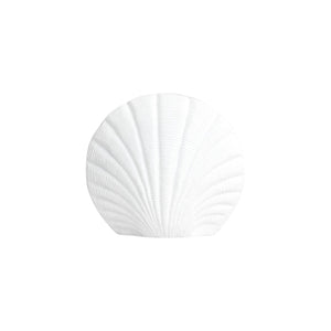 White Metal Shell Vase