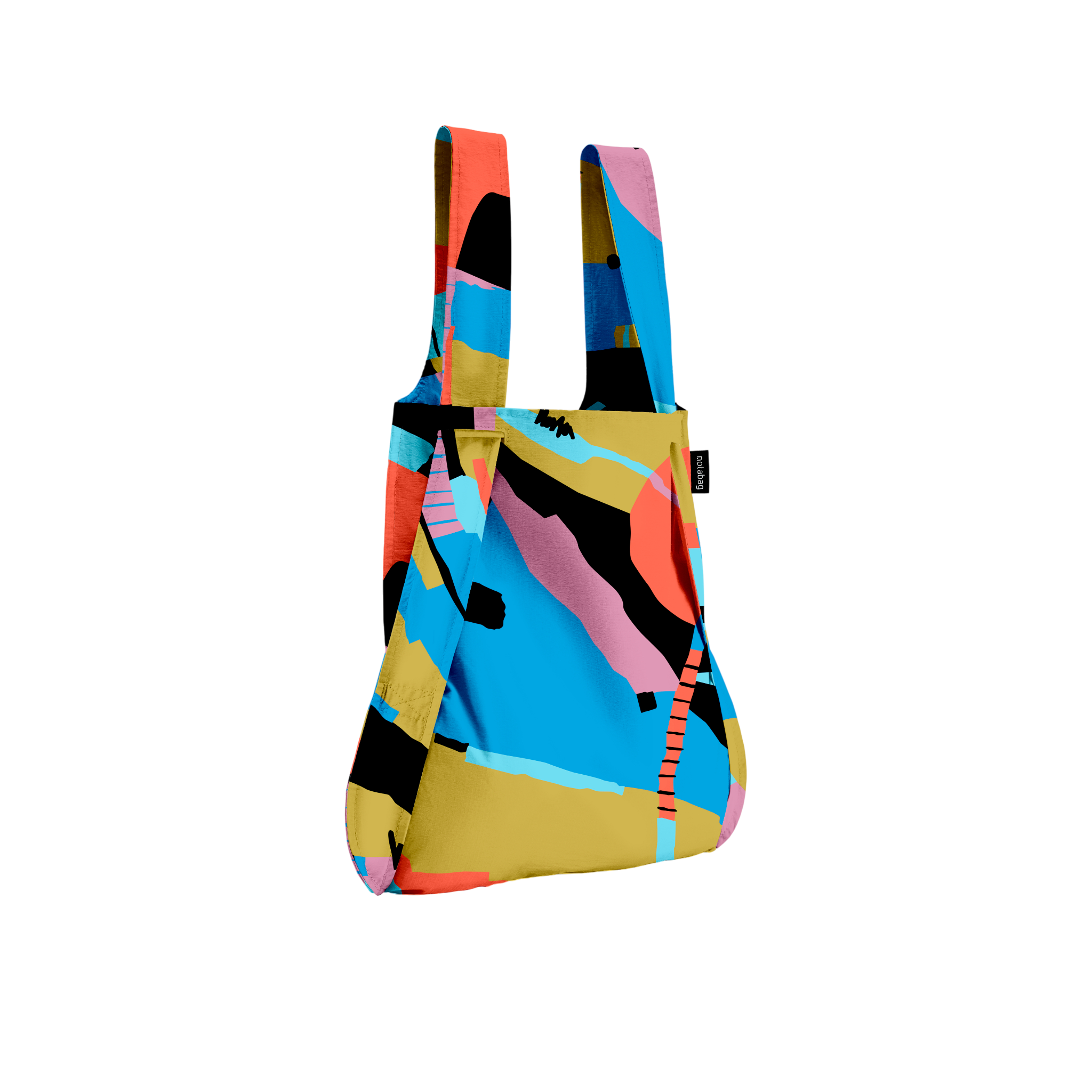 Printed 'Roads' Multiwear 'Notabag' Bag