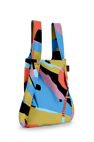 Printed 'Roads' Multiwear 'Notabag' Bag