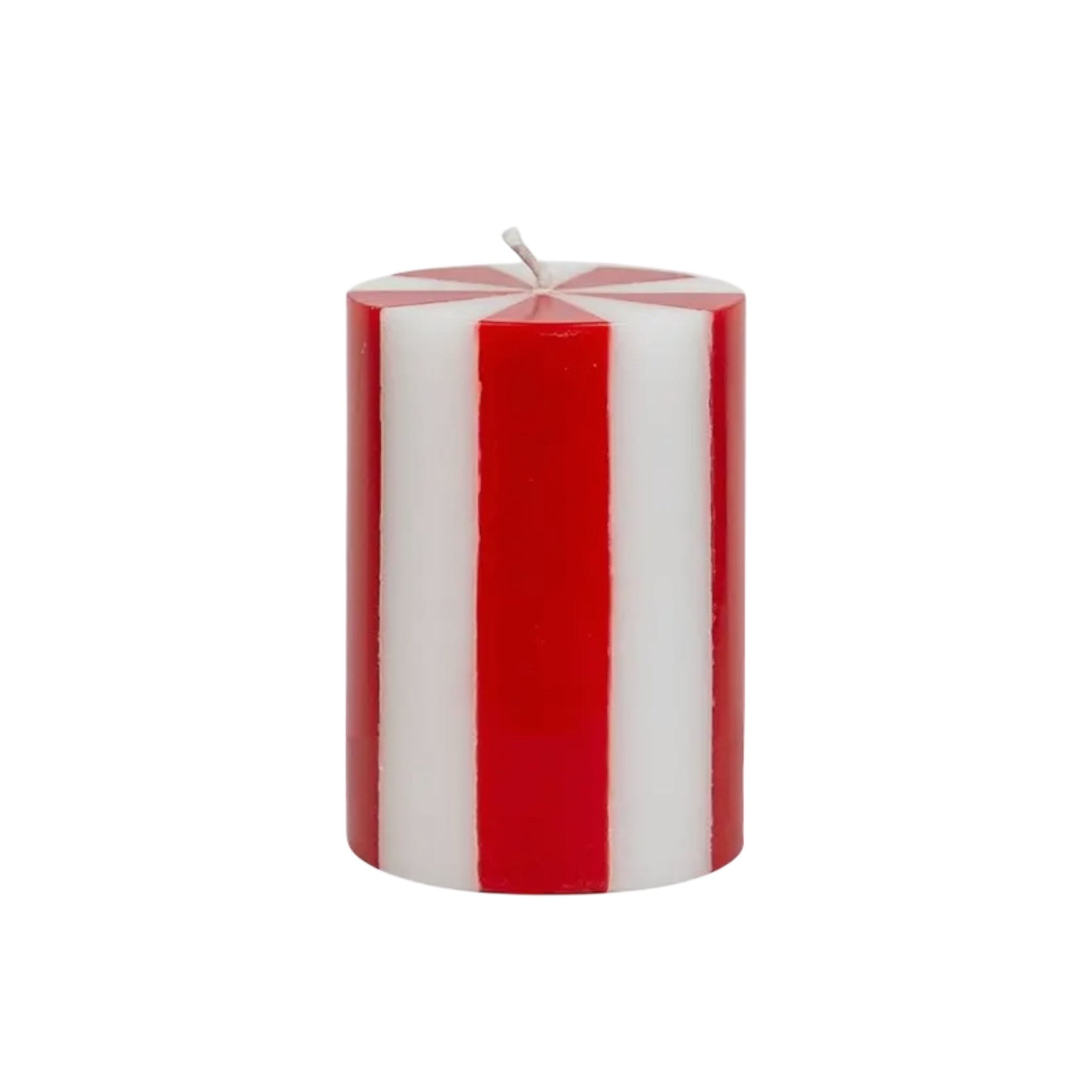 Red & White Pillar Candle