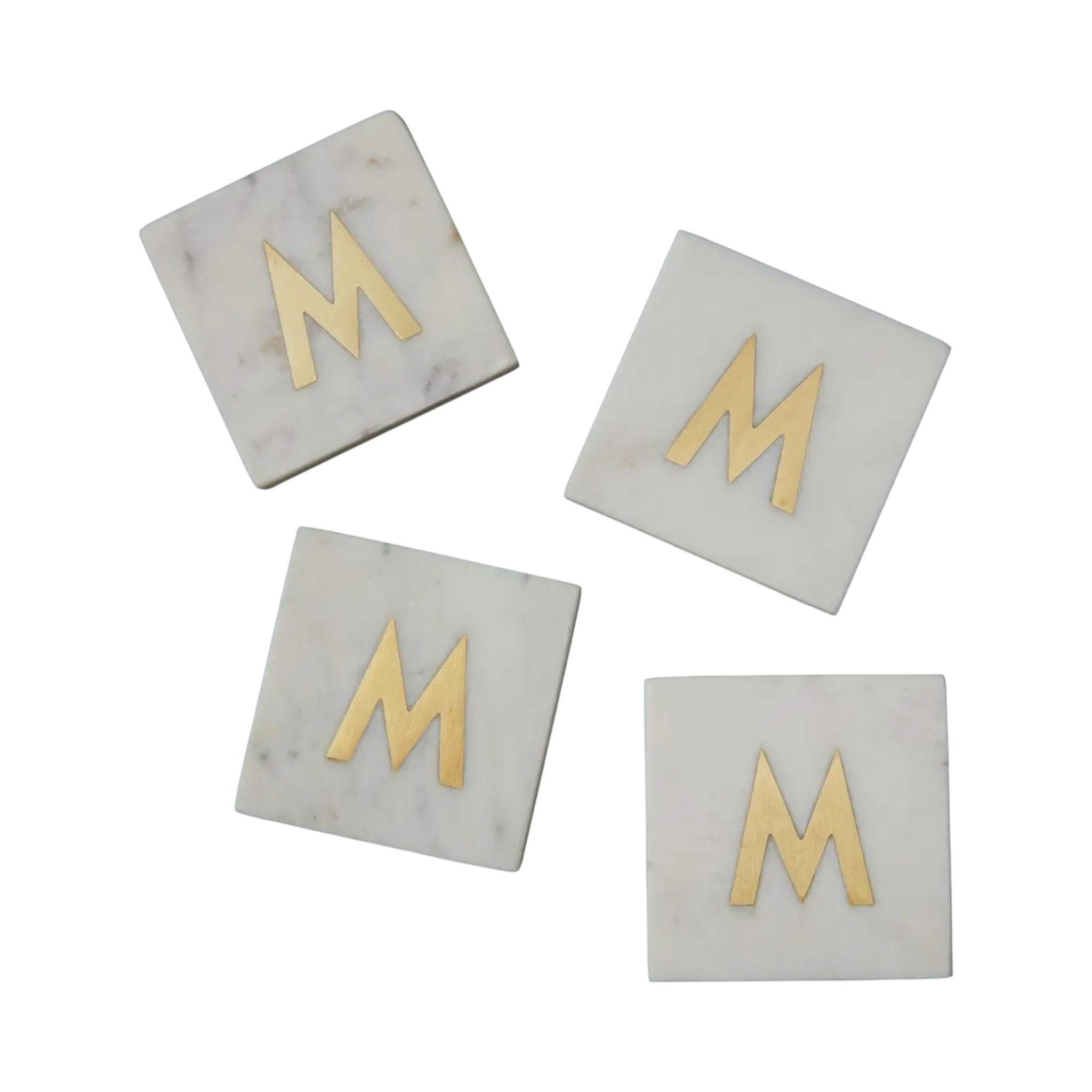 'M' Verona Marble Coaster