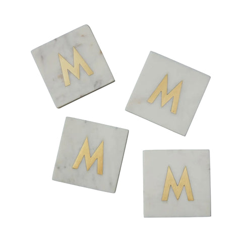 'M' Verona Marble Coaster