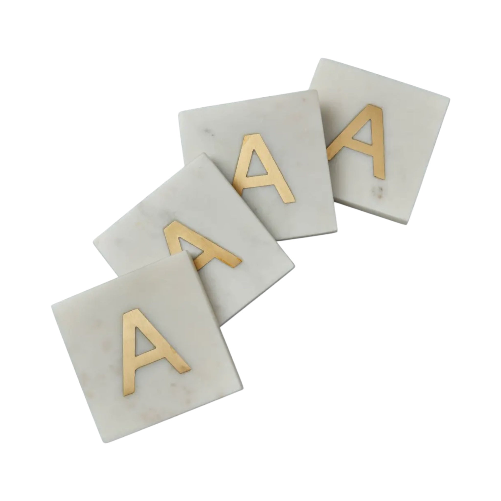 'A' Verona Marble Coaster