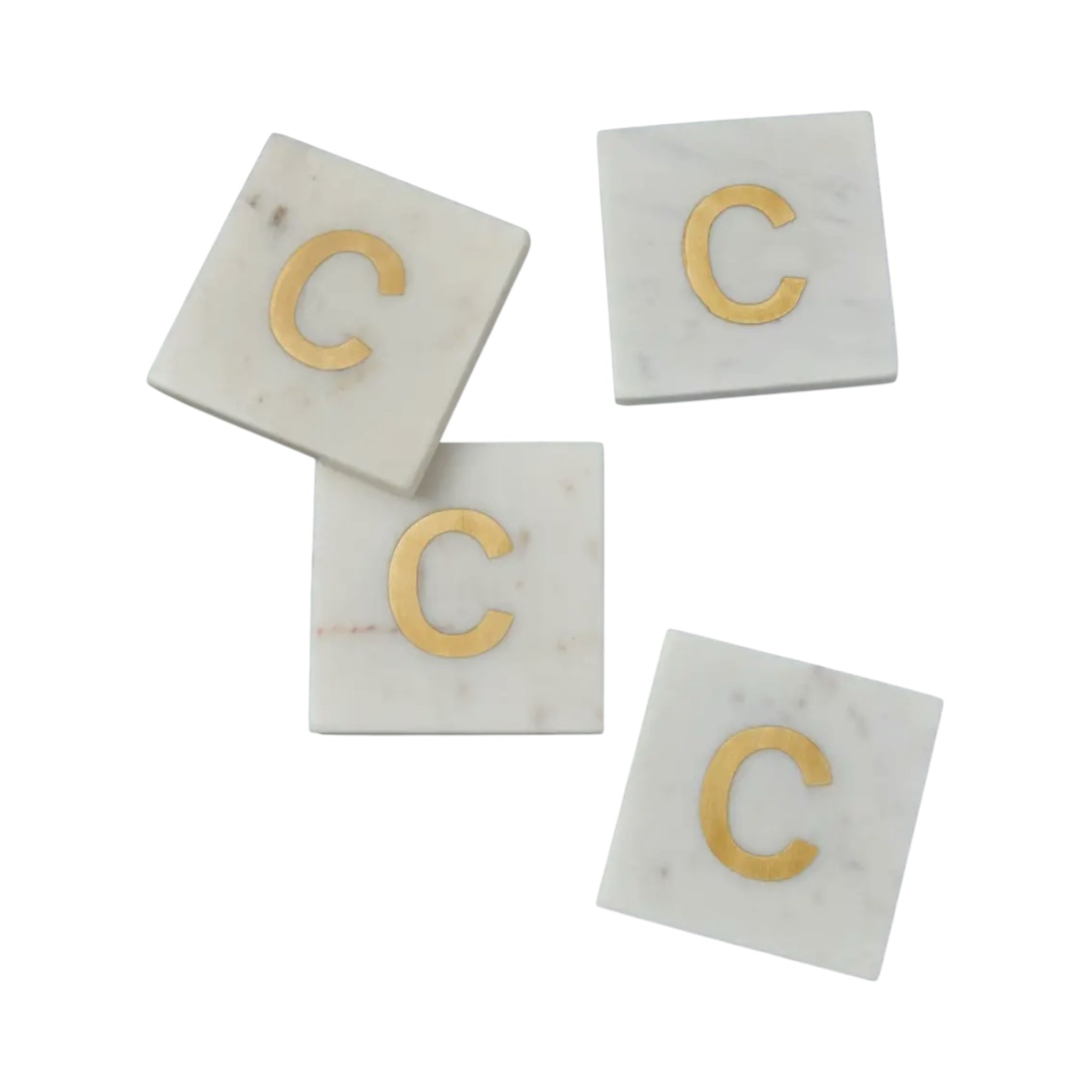 'C' Verona Marble Coaster
