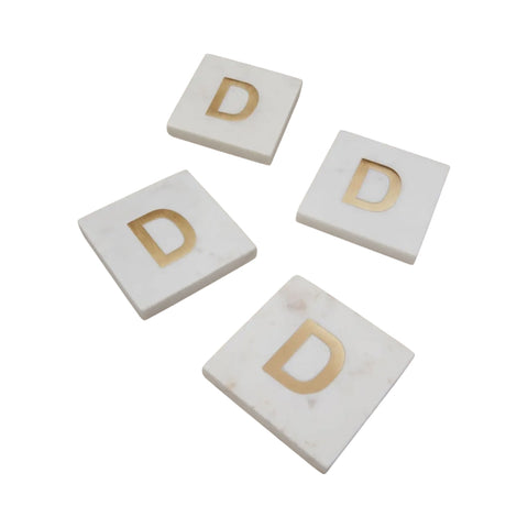 'D' Verona Marble Coaster