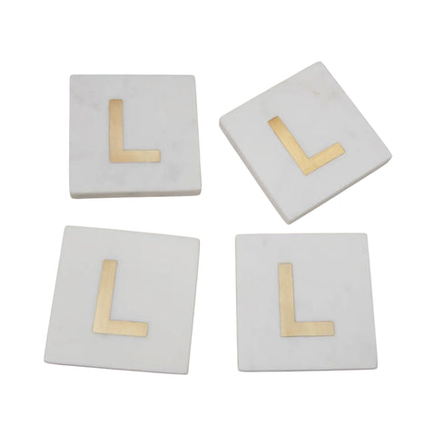'L' Verona Marble Coaster