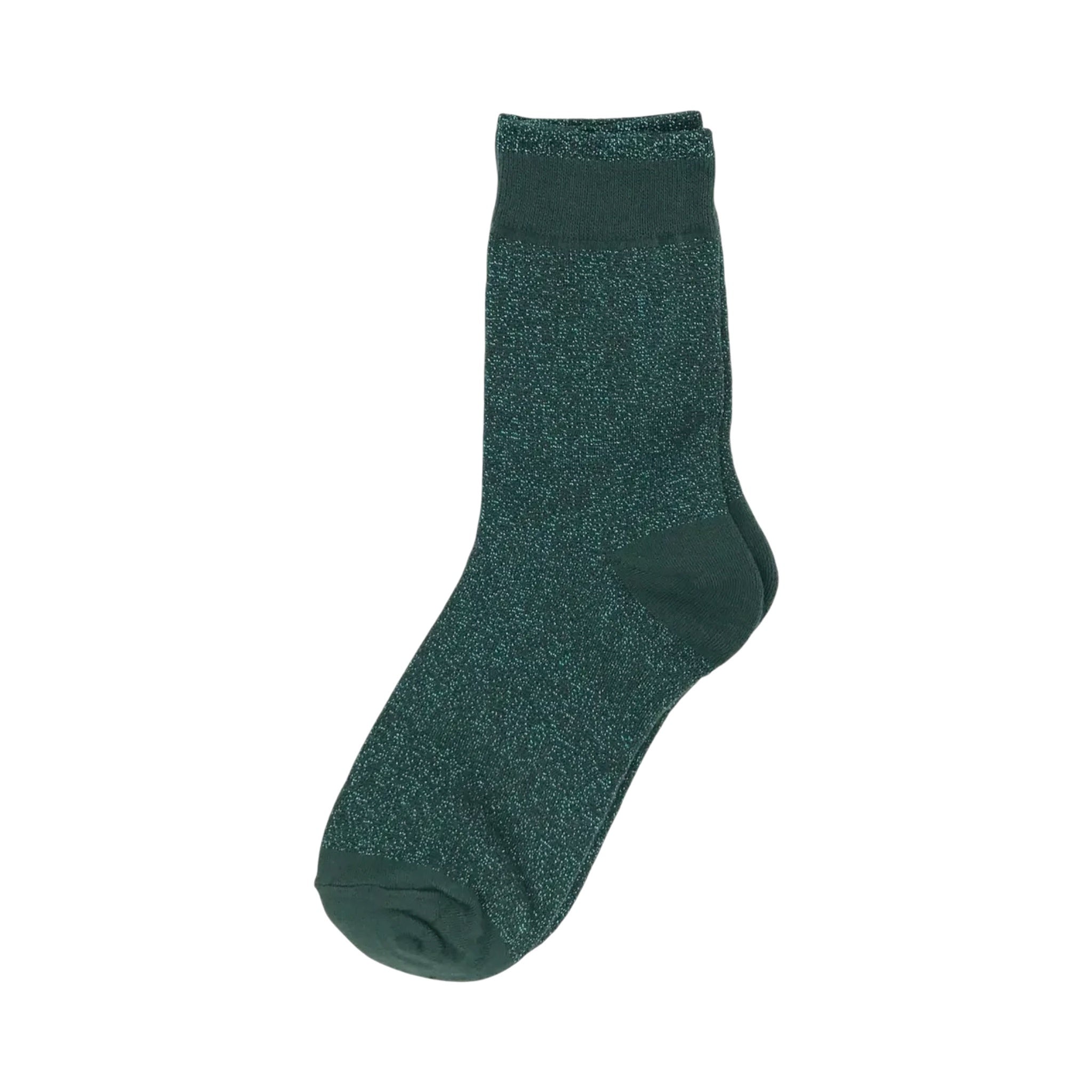 ‘Tokyo’ Teal Sparkle Socks