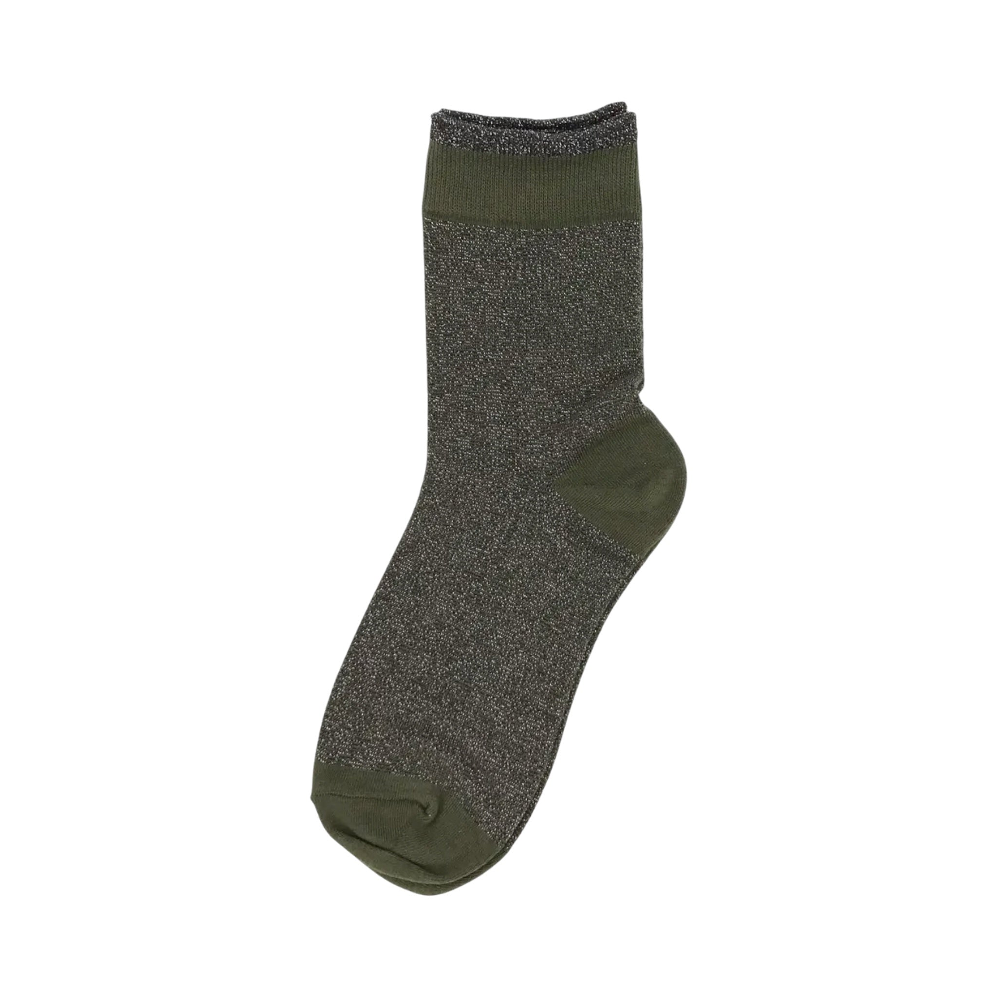 ‘Tokyo’ Ivy Green Sparkle Socks