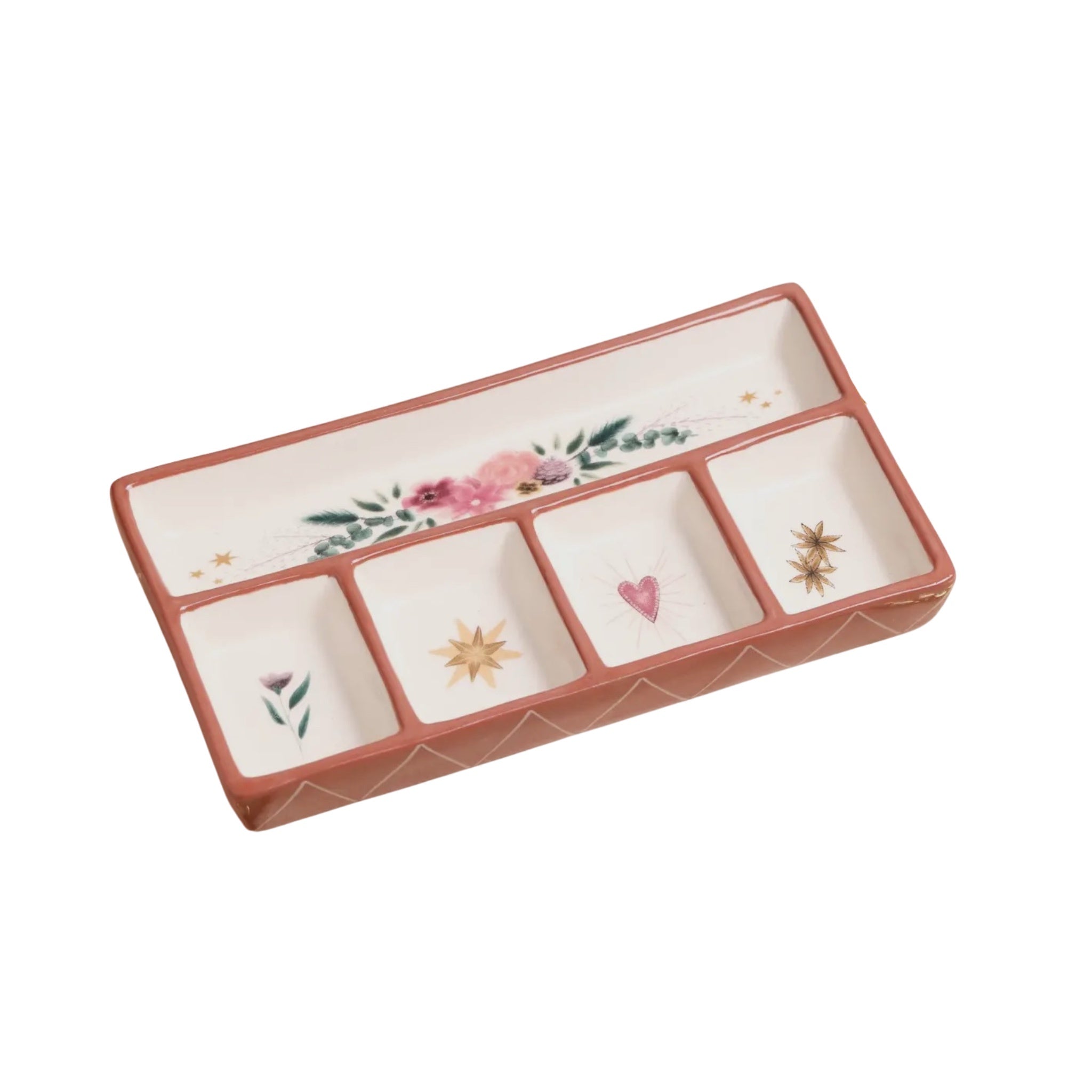 Floral Heart Trinket Tray