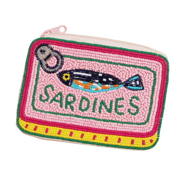 Beaded Sardines Small Pouch