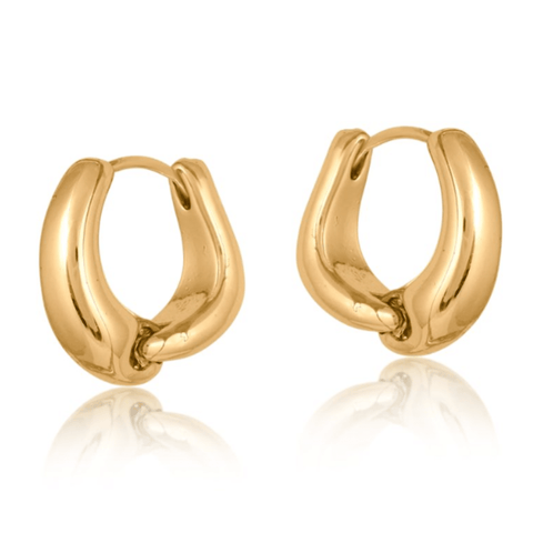 Hinged Organic Knot Hoop Earrings