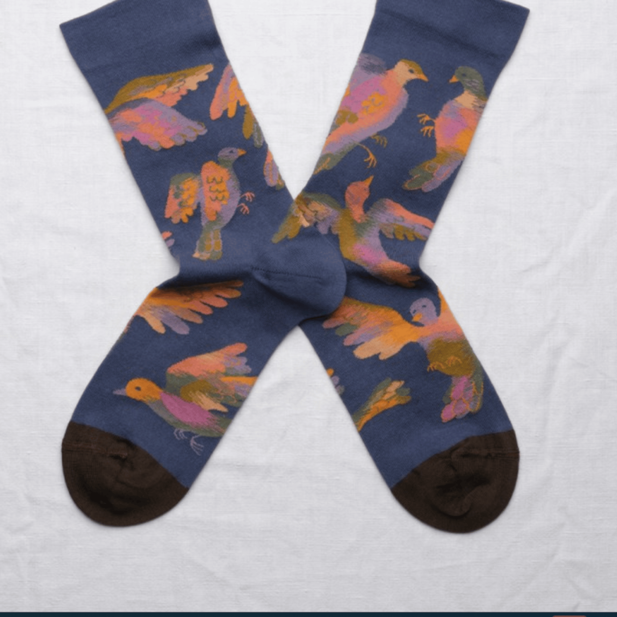 Birds Mid Calf Socks