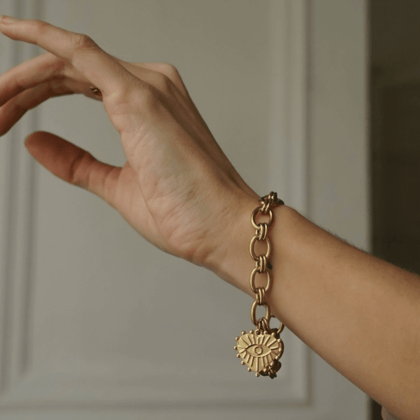 Heart Charm Chain Bracelet