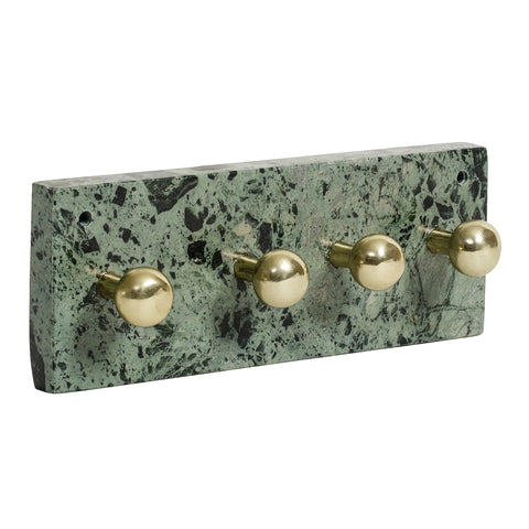 Green Marble Necklace Hooks