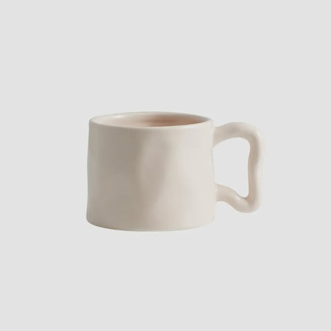 Light Pink Wavy Handle Mug