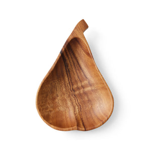 HKliving Large Acacia Pear Bowl