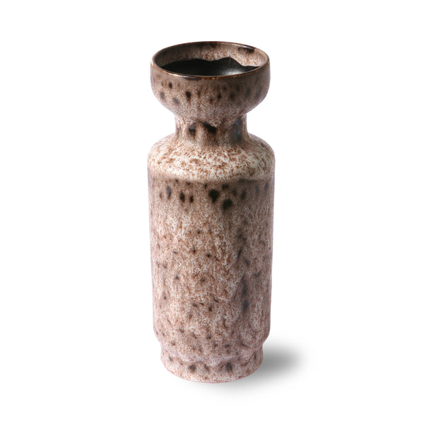 Lava Brown Ceramic Vase