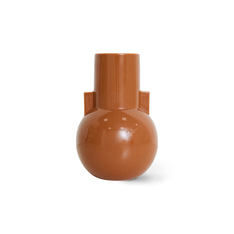 HKliving Caramel Ceramic Vase