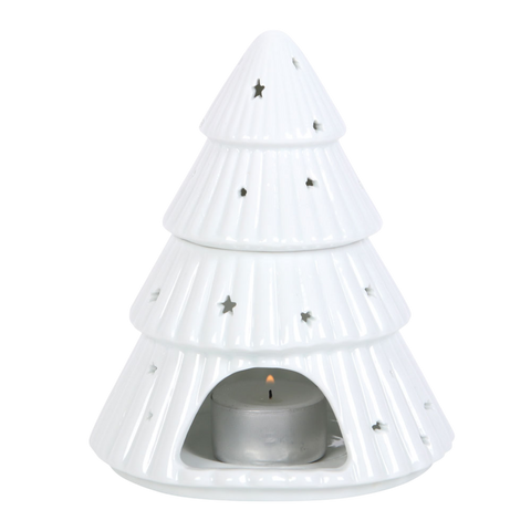 White Ceramic Tree Oil Burner