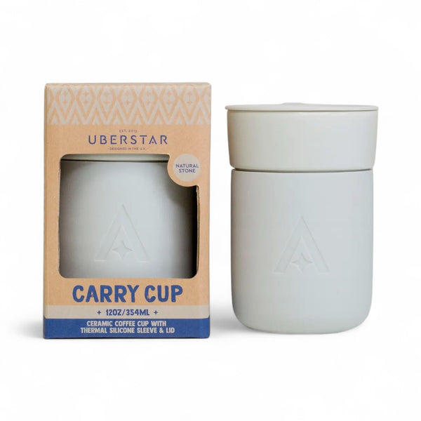 Stone Ceramic Travel Mug With Lid