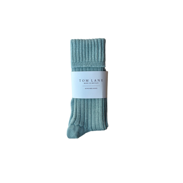Alpaca Blue Bed Socks