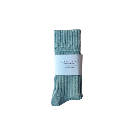 Alpaca Blue Bed Socks