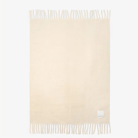 Cream Tassel Throw