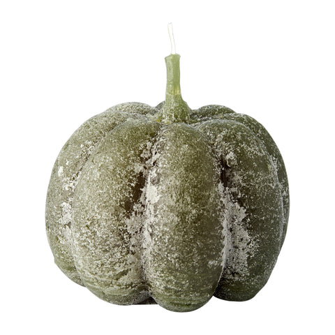 Green Handmade Pumpkin Candle