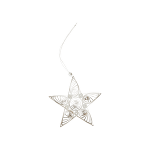 White Paper Star Tree Decoration