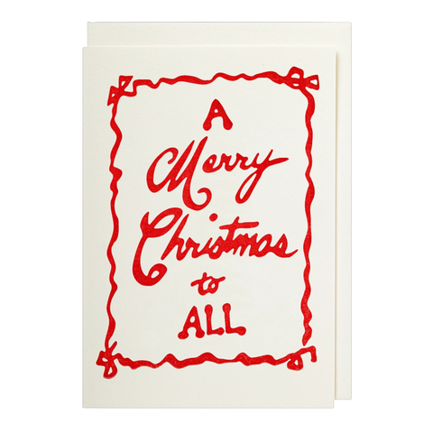 'A Merry Christmas to All' Card