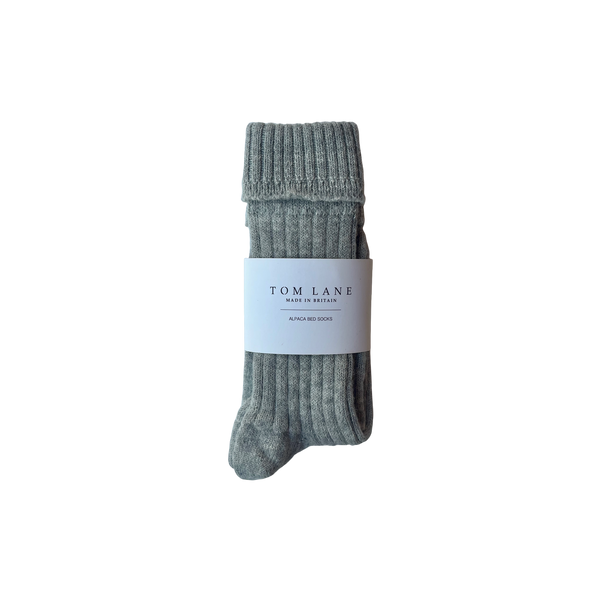 Alpaca Grey Bed Socks