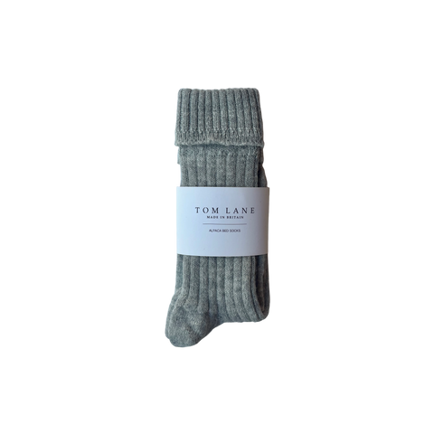 Alpaca Grey Bed Socks