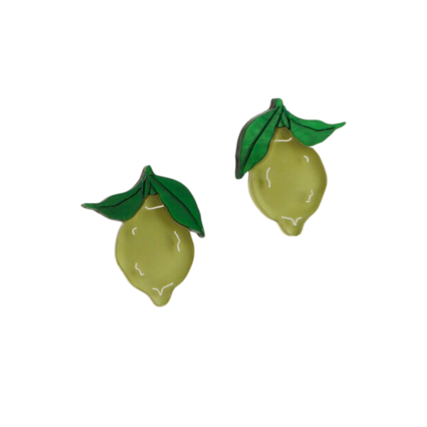 Mini Lime Stud Earrings