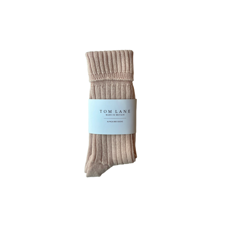Alpaca Pink Bed Socks