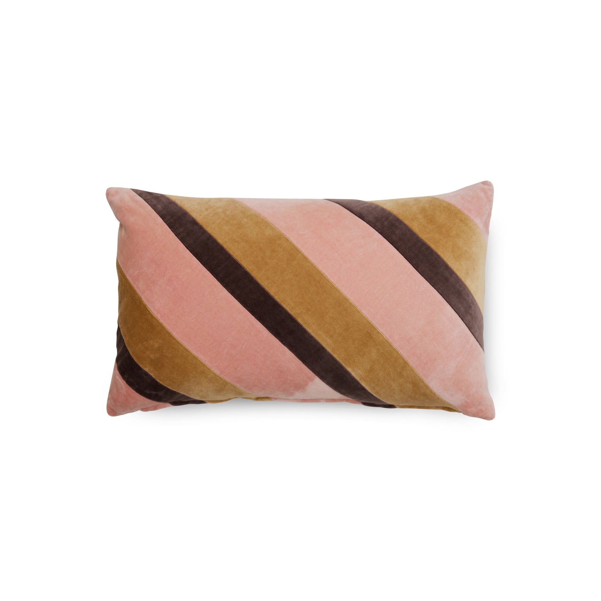 HKliving Mustard & Blush Stripe Cushion