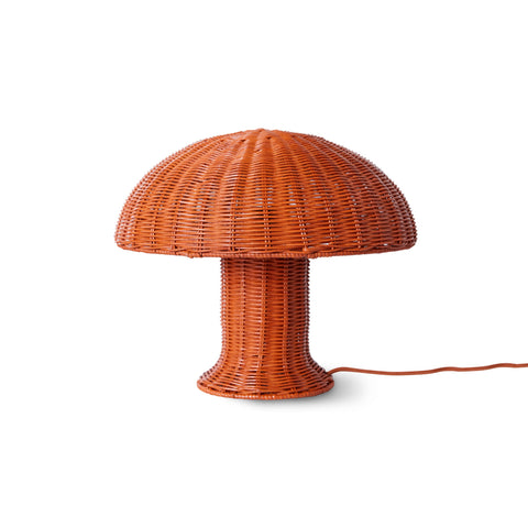 HKliving Coral Rattan Mushroom Lamp