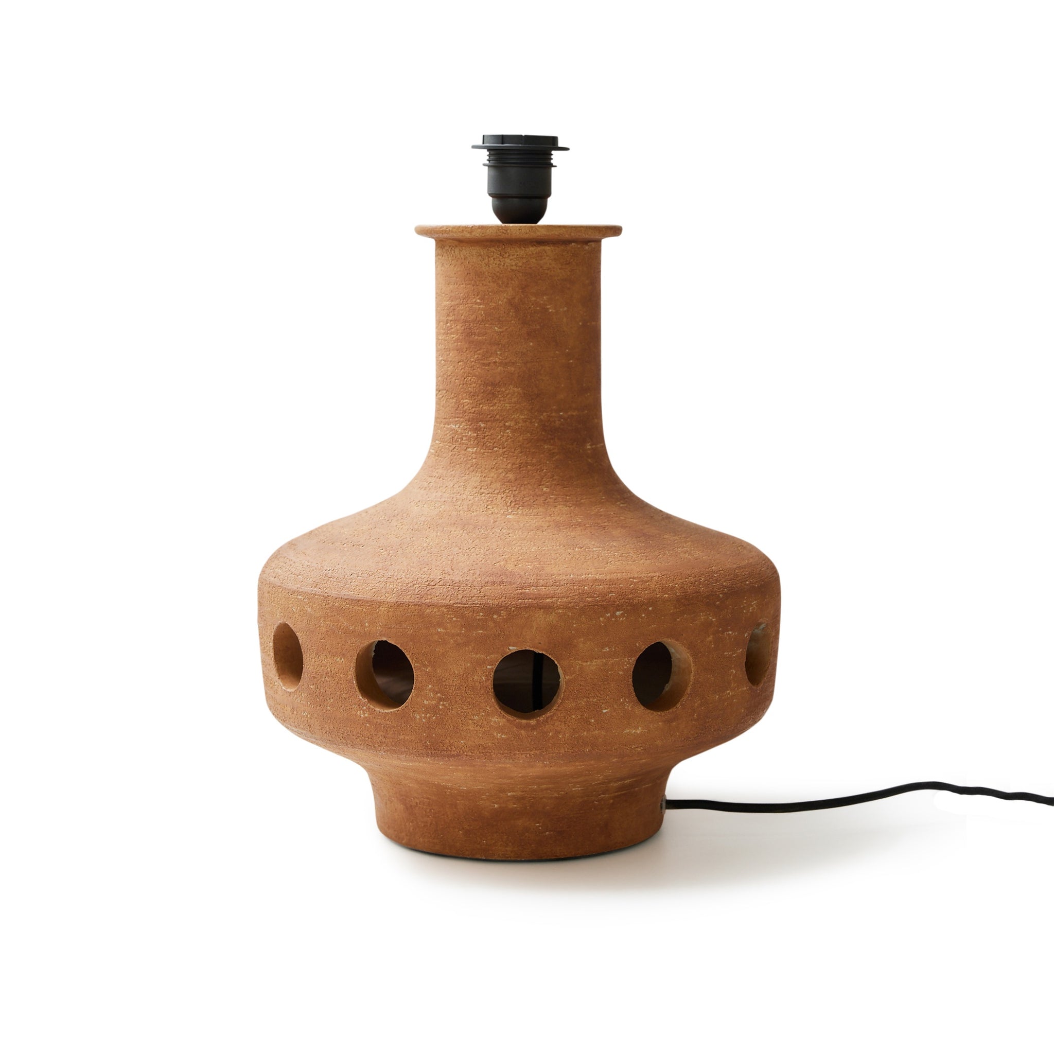 HKliving Stoneware Mud Lamp Base