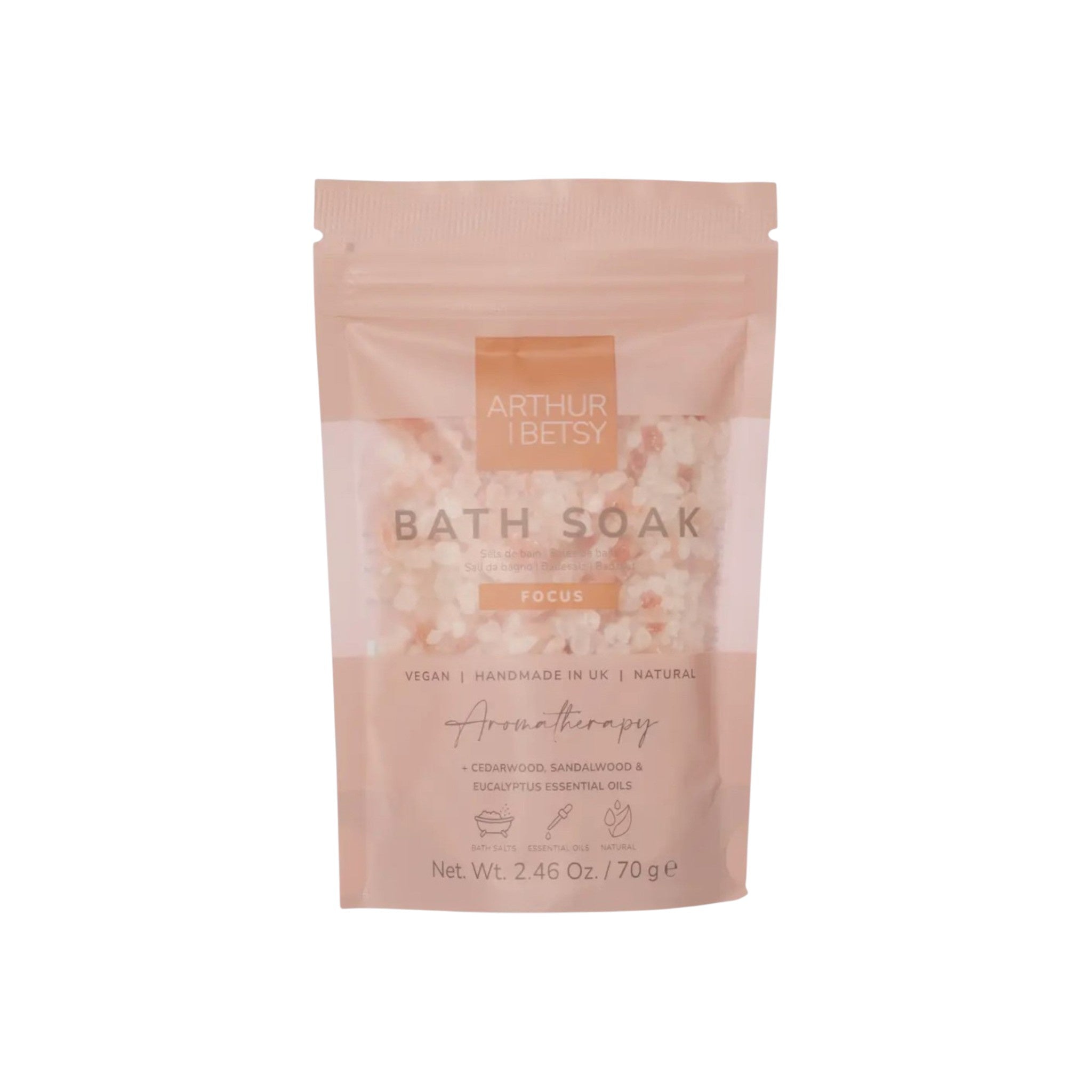 'Focus' Aromatherapy Bath Salts Pouch