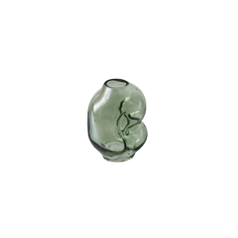 HKliving Gleam Olive Small Glass Vase