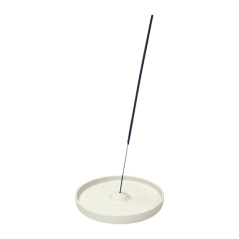 White Ceramic Incense Holder
