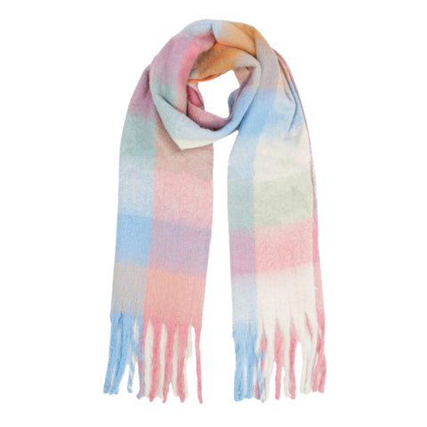 Pastel Check Heavyweight Scarf