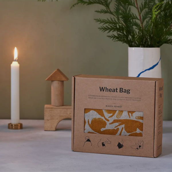 Yellow Creatures Printed Linen Wheat Bag