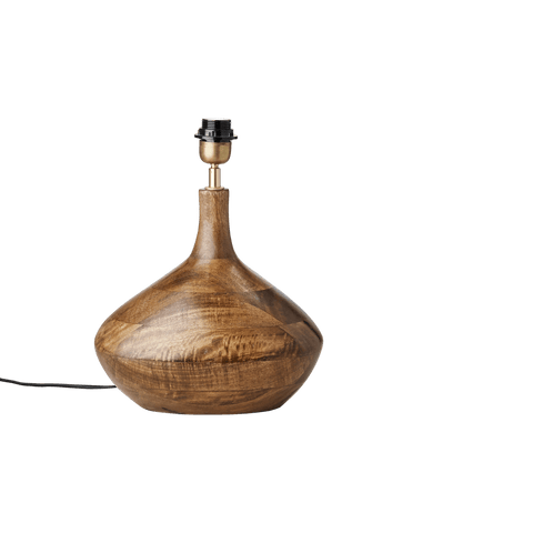 Mango Wood Oval Lamp Base