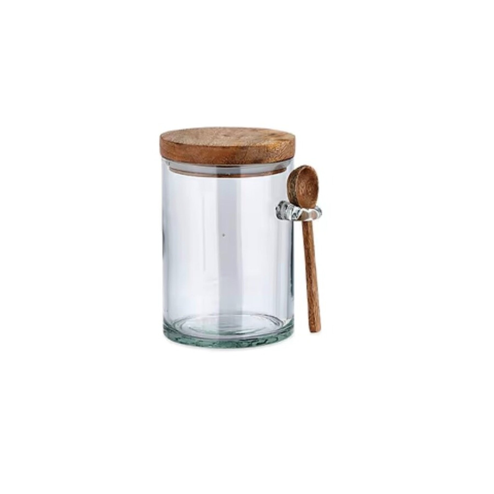 Small Mango Wood Storage Jar
