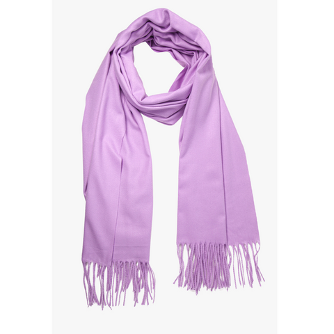 Lilac Scarf With Tassels